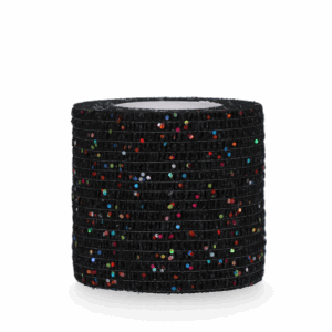 Excellent Animal Glitter Bandage Profi 5 cm - Zwart