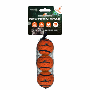 Dog Comets Tennisbal Met Pieper Neutron Star S Oranje (3-pack)