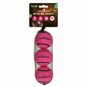 Dog Comets Tennisbal Starlight M Roze (3-pack)
