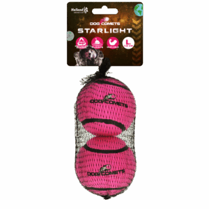 Dog Comets Tennisbal Starlight L Roze (2-pack)