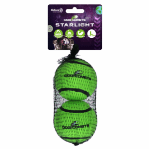 Dog Comets Tennisbal Starlight L Groen (2-pack)