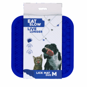Eat Slow Live Longer Lick Mat Duo M Blauw