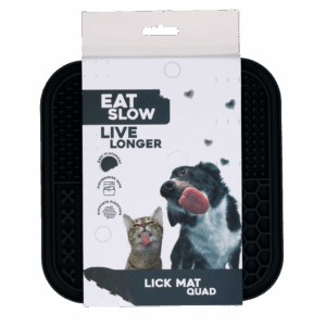 Eat Slow Live Longer Lick Mat Quad Grijs