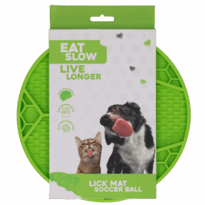 Eat Slow Live Longer Lick Mat Soccer Ball Groen