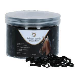 Excellent Horse Rubber Bands Silicone Black
