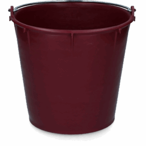 Emmer 7 l met beugel Bordeaux rood