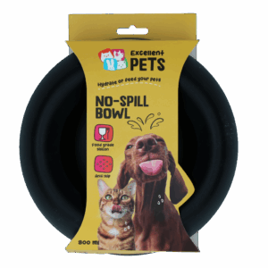 Excellent Pets No-Spill Bowl 800ml Antraciet M