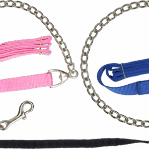 Geleidelijn met ketting zwart 250cm