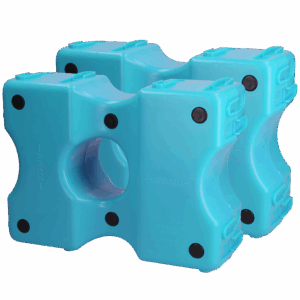 Vplast Cavaletti Hindernisblokken 2 st Blauw