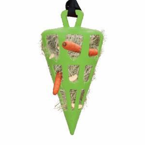 Hay Slow Feeder Fun & Flex Carrot Groen