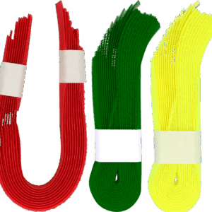 Koeherkenningsband klittenband geel Geel