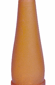 Lamspeen geel/bruin voor op bierfles