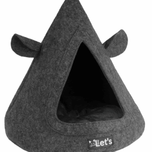 Let's sleep Pet Cave TeePee Antraciet