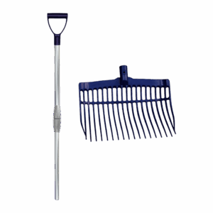 Mestvork met steel Blauw