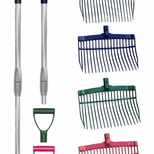 Mestvork met steel Roze