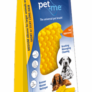 Pet+Me Dog Hair Brush Kort haar Geel