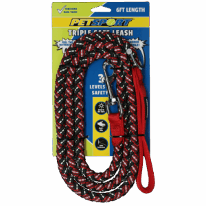 Petsport Triple Safe Leash Rood 1,8 m