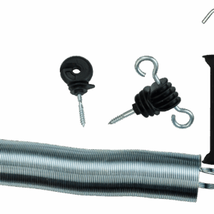 Poortgreep met haken incl. veer 5 cm