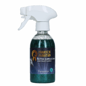 Paardenpraat TV Glitter Glamour Spray Turquoise