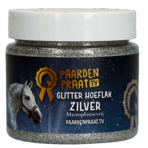 Paardenpraat TV Glitter Hoeflak Zilver