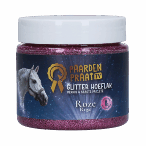 Paardenpraat TV Glitter Hoeflak Roze