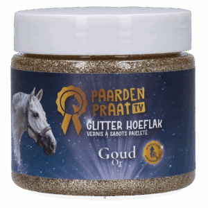 Paardenpraat TV Glitter Hoeflak Goud
