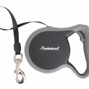 Walkabout Retractable Leash Zwart XS