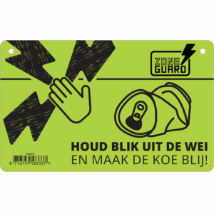 ZoneGuard Waarschuwingsbord Gevaar: Schrikdraad & Blikverbod